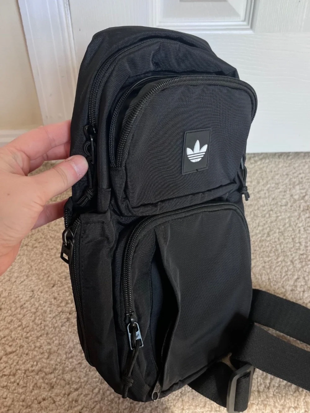 NWOT Adidas Black Utility 4 Sling Bag